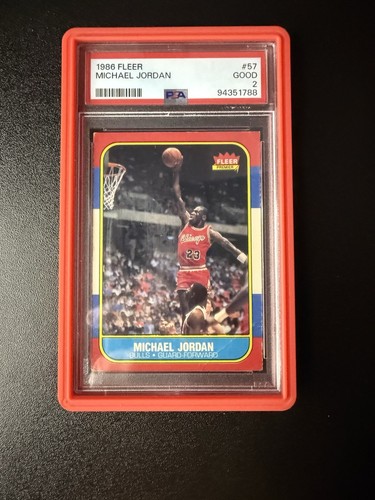 1986-87 Fleer Michael Jordan #57 PSA 2 Rookie Card