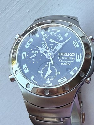 Seiko Premier Chronograph 100m  Sapphire Crystal