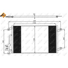 Kondensator Klimaanlage NRF für Lancia Lybra SW 839BX 839_ 839AX
