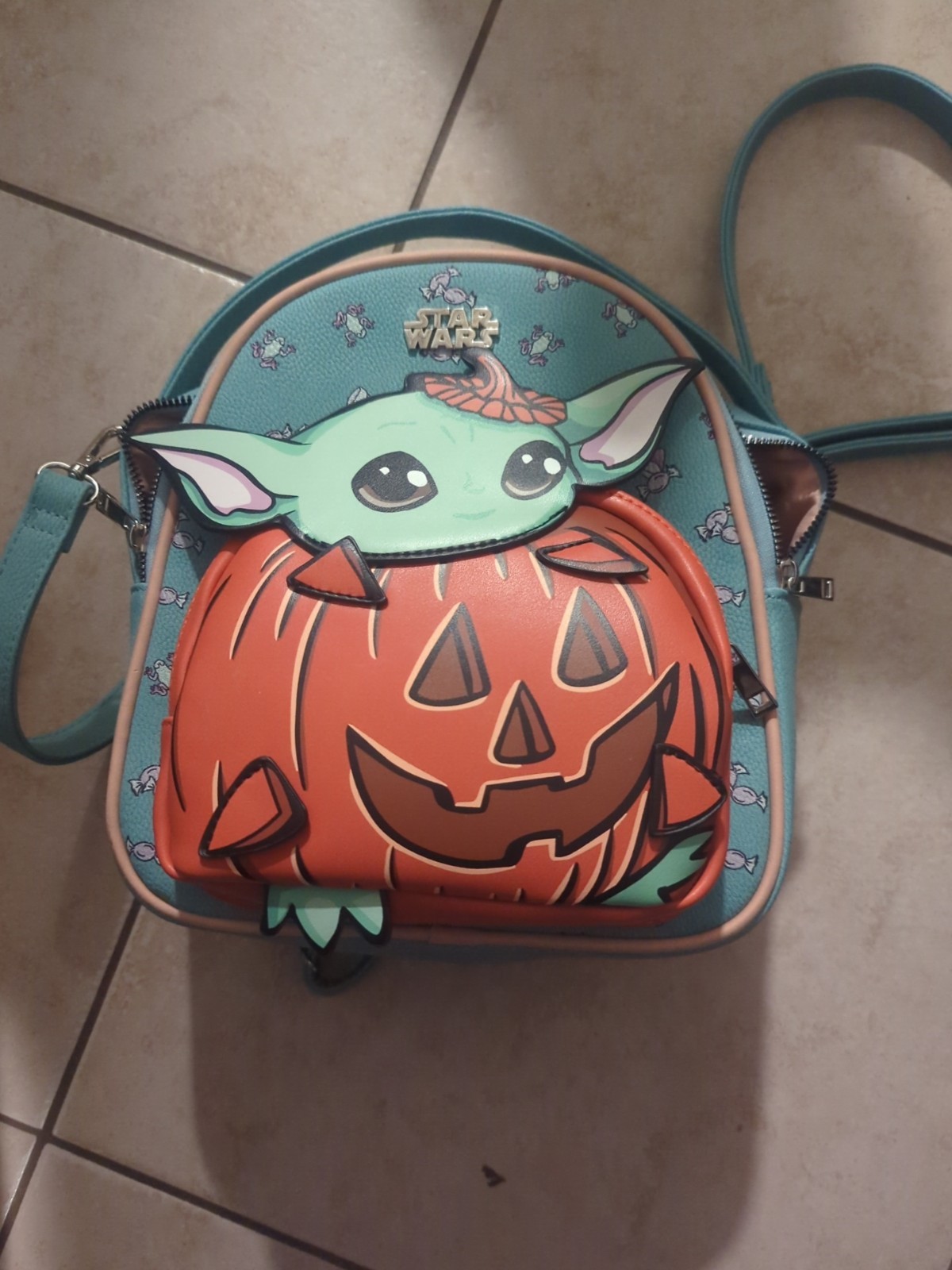 Bioworld Star Wars The Mandalorian Grogu Zaino Con Portapranzo