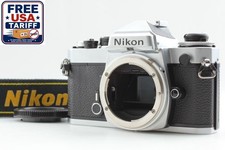 All Works MINT Nikon FE SLR Silver Body only 35mm Film Camera From JAPAN