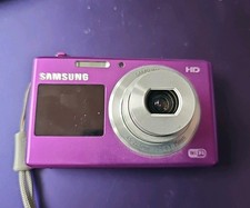 SAMSUNG DV151F COMPACT DIGITAL WIFI CAMERA - PURPLE - 32GB MEMORY CARD,.WORKING