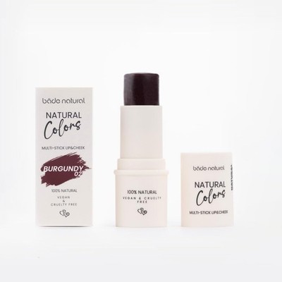 Lip & Cheek Color Stick   Burgundy 02   Buildable Cream Tint for Lips and Che...