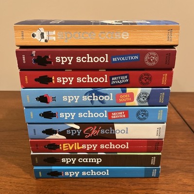 Lot of 8 SPY SCHOOL + Space Case Chapter Books by Stuart Gibbs