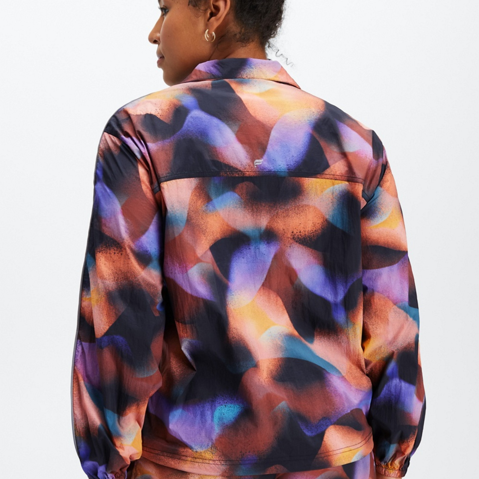 Fabletics Windbreaker Jacket 4X Plus Size Abstrac… - image 2