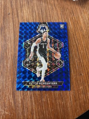 2023-24 Panini Mosaic  Blue Mosaic Prizm  Victor Wembanyama #/199 RC