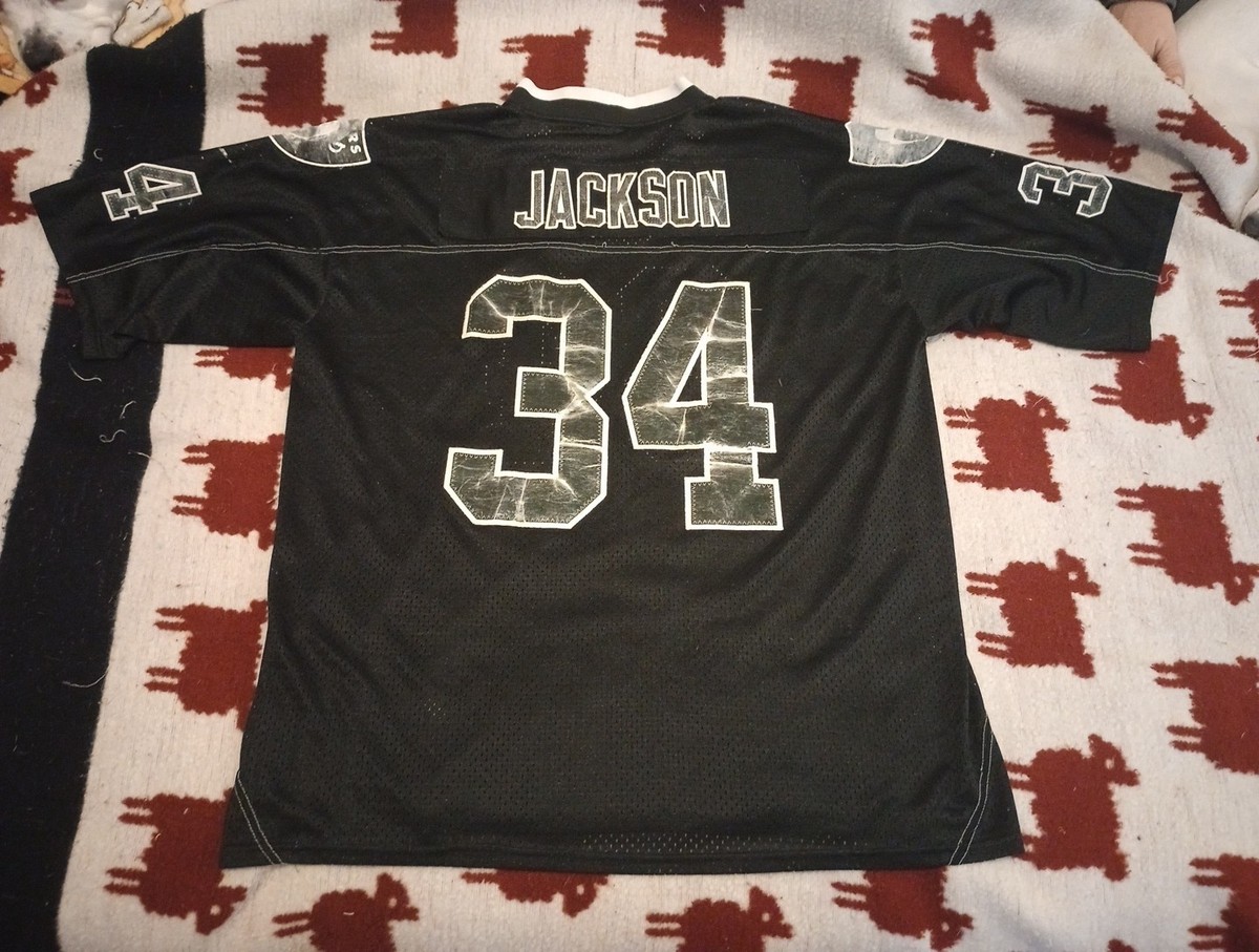 Bo Jackson Raiders Jersey #34 Men's XL 52 Nike Black Stitched On