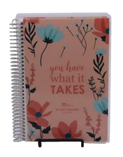 Erin Condren 3 Month A5 Daily WELLNESS PLANNER Pink Floral Have What it Takes