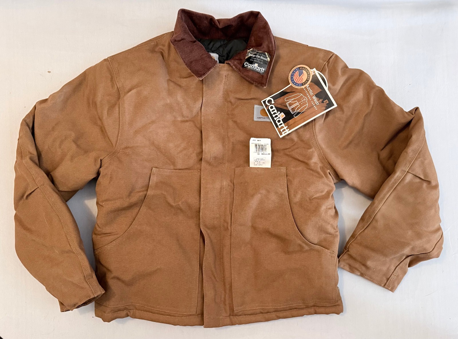 Vintage Carhartt Arctic J02 Jacket Quilt Lined Mens Medium 4