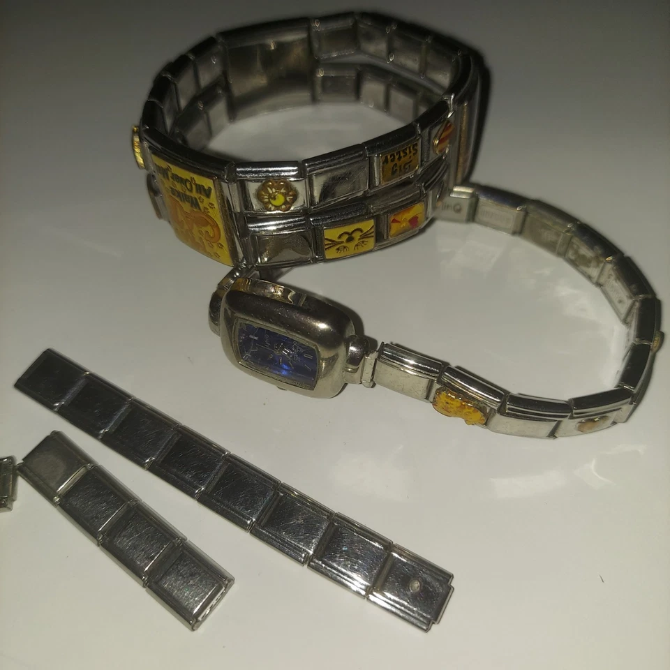 Dijes Pulsera Dijes D-Linq B’linQ Acero Inoxidable Varios Dijes/Se Vende Como Lote Foto 4 de 4