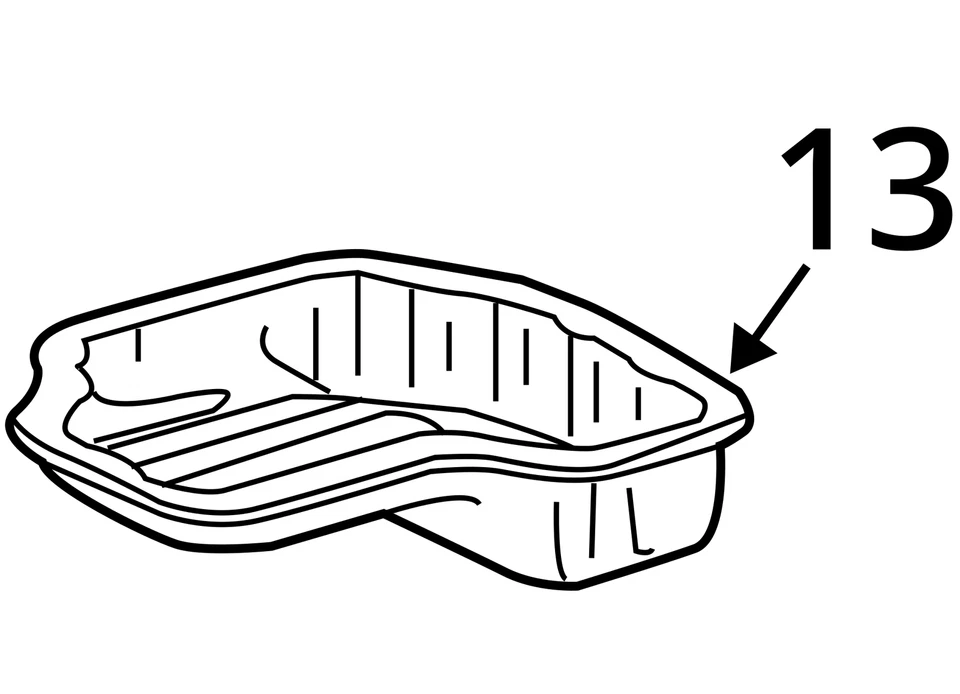 Нижний поддон для масла 8 цилиндров двигателя 2UZFE подходит для 03–09 LEXUS GX470 627636 - Изображение 4 из 4