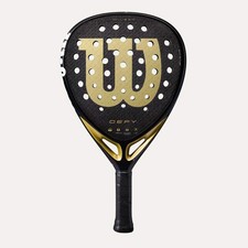 Wilson Defy V1 Black/Gold Padel Racket - Diamond, Advanced, Power