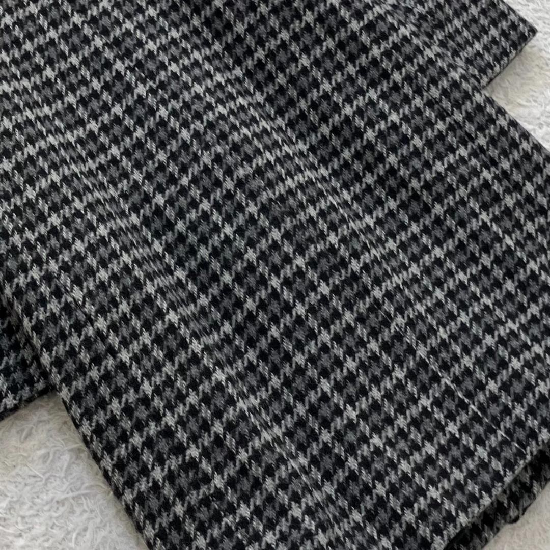 Max Mara Long Caot Houndstooth pattern Size 42 Co… - image 9