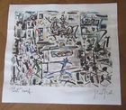 NEW GEN PAUL PONT HAND SIGNED OFFSET LITHOGRAPH IN PENCIL