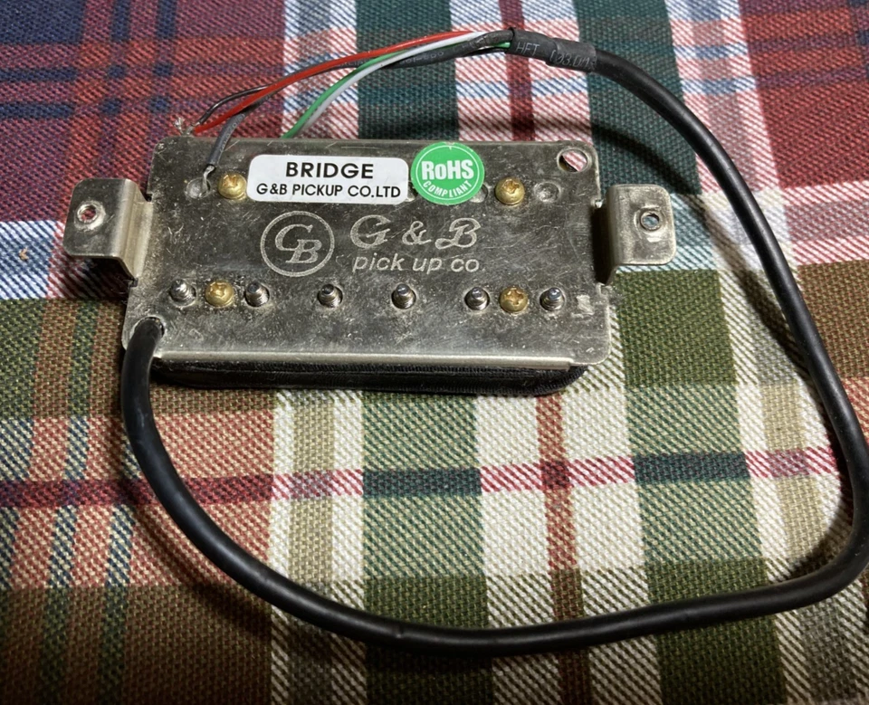 Звукосниматель бридж для электрогитары хамбакер Zebra PRS (G&B), SE, черный и кремовый - Изображение 3 из 3