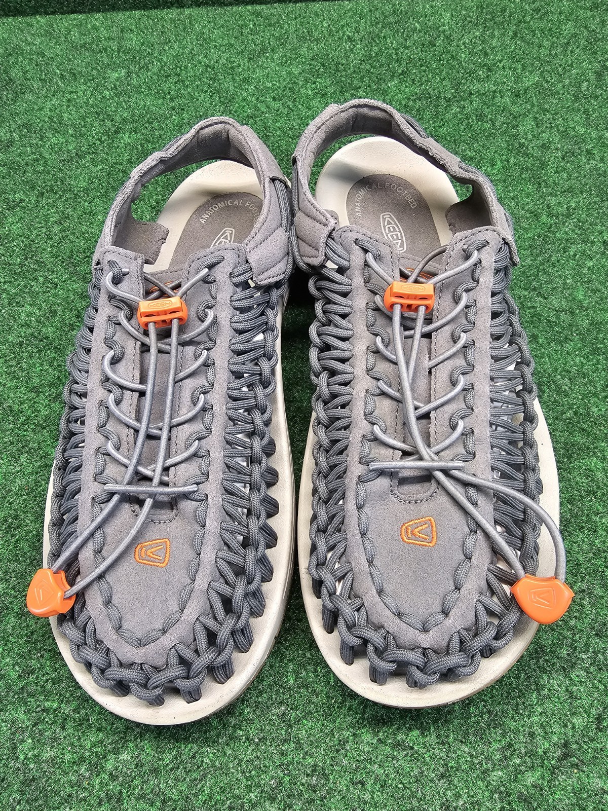 Sandali Keen slip on uomo taglia 10 sandali uneek grigio corda intrecciata comfort acqua