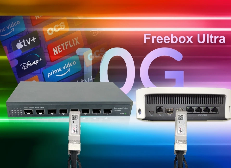 10G Fiber Optic Switch - 8 Ports SFP+ 10GB, Network Switch Pro, Plug & Play - Image 3 of 4