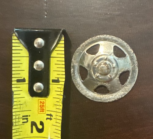 Single Plated Tonka Triangle Hole Hubcap Toy Part TKP-002-1