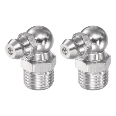 5Pcs 304 Stainless Steel 90 Degree Hydraulic Grease Fitting M10 x 1mm Thread