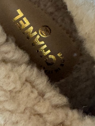 Chanel Mujer Cadena Detallada Piel de Oveja Forrada Gamuza Botines Talla EU 38 US 8 - Imagen 20 de 24