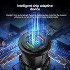 83W 4 Port USB C Car Charger PD QC 3.0 Fast Charge Socket Voltmeter 12V 24V UK