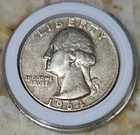 1964-D Washington Quarter Silver Circulated