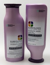 pureology hydrate sheer shampoo  conditioner 8.5oz ea scuffed exterior