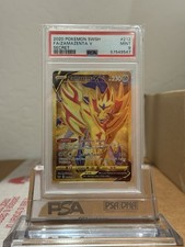 Pokemon 2020 Swsh Zamazenta V Full Art Oro Segreto Raro #212 PSA 9 Come Nuovo