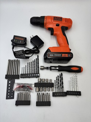 #ad BLACKDECKER 20V MAX* POWERCONNECT Cordless Drill Driver Kit $51.00