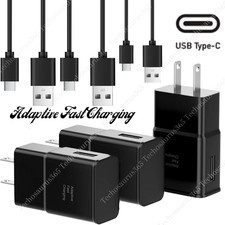 Adapter Fast Charger Type C With Phone Charging Cable For Samsung Galaxy Android