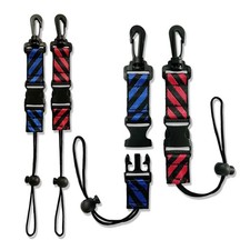 4Pack Scuba Lanyard Clip, Quick Release Safety Strap with Adjustable Loop, Ny...