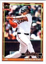 2026 Topps Series 1 Rafael Devers 1991 Variation #T91-54 San Francisco Giants