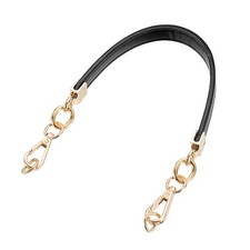 40cm/15.75" PU Leather Purse Replacement Handle Strap for Handbag Black 