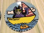 2 HAND PAINTED CAT PLATES SIGNED — photo 2