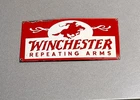 VINTAGE 16” WINCHESTER GUN HORSE PORCELAIN SIGN CAR GAS OIL TRUCK MOTORCYCLE