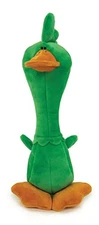 TrustyPup Tough 'N Fun Long Neck Duck Squeaky Plush Dog Toy, Green, Large