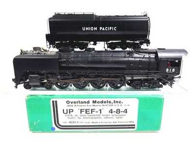 Overland OMI UP FEF-1 4-8-4 Steam Union Pacific #818 HO Brass