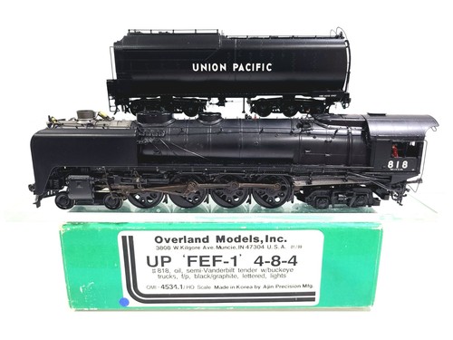 Overland OMI UP FEF-1 4-8-4 Steam Union Pacific #818 HO modelo de latón #4534.1 | Zustand: Used