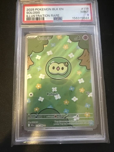 PSA 9 Solosis Black Bolt 118/086