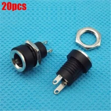 20Pcs DC-022B Dc Power Supply Jack Socket Female Panel Mount Connector 5.5X2. ni