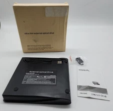 External Optical Drive High Speed USB CD/DVD Player Reader for Laptop PC