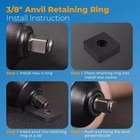 3/8" Impact Retaining Ring Fits Milwaukee 3/8 Impact Friction Ring Clip With Hog