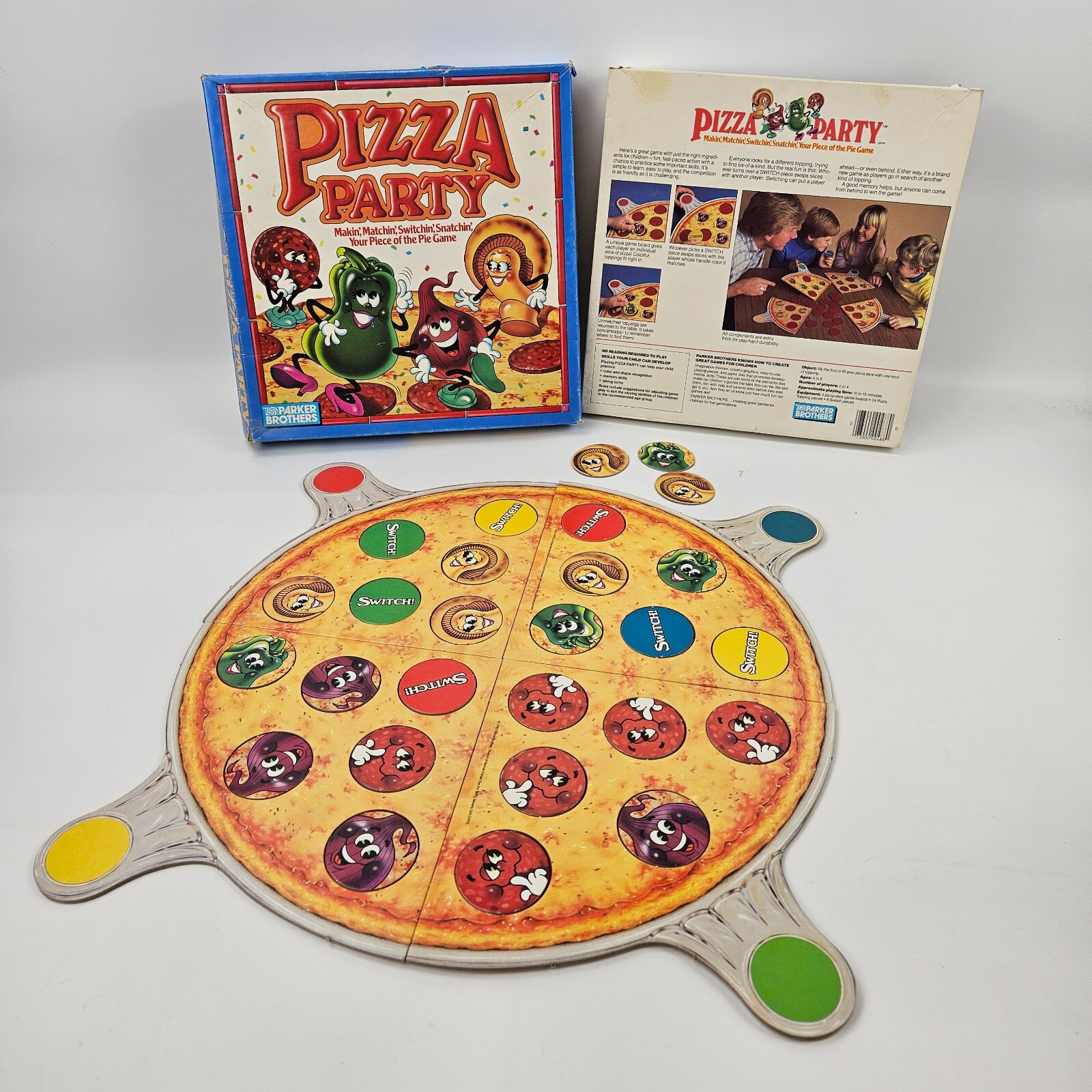 Vintage Pizza Party Board Game Parker Brothers 1987 No Instructions eBay