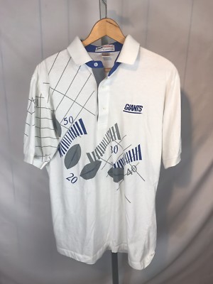 Rare Vintage NFL New York Giants Pro Shop By Antiqua Polo Shirt