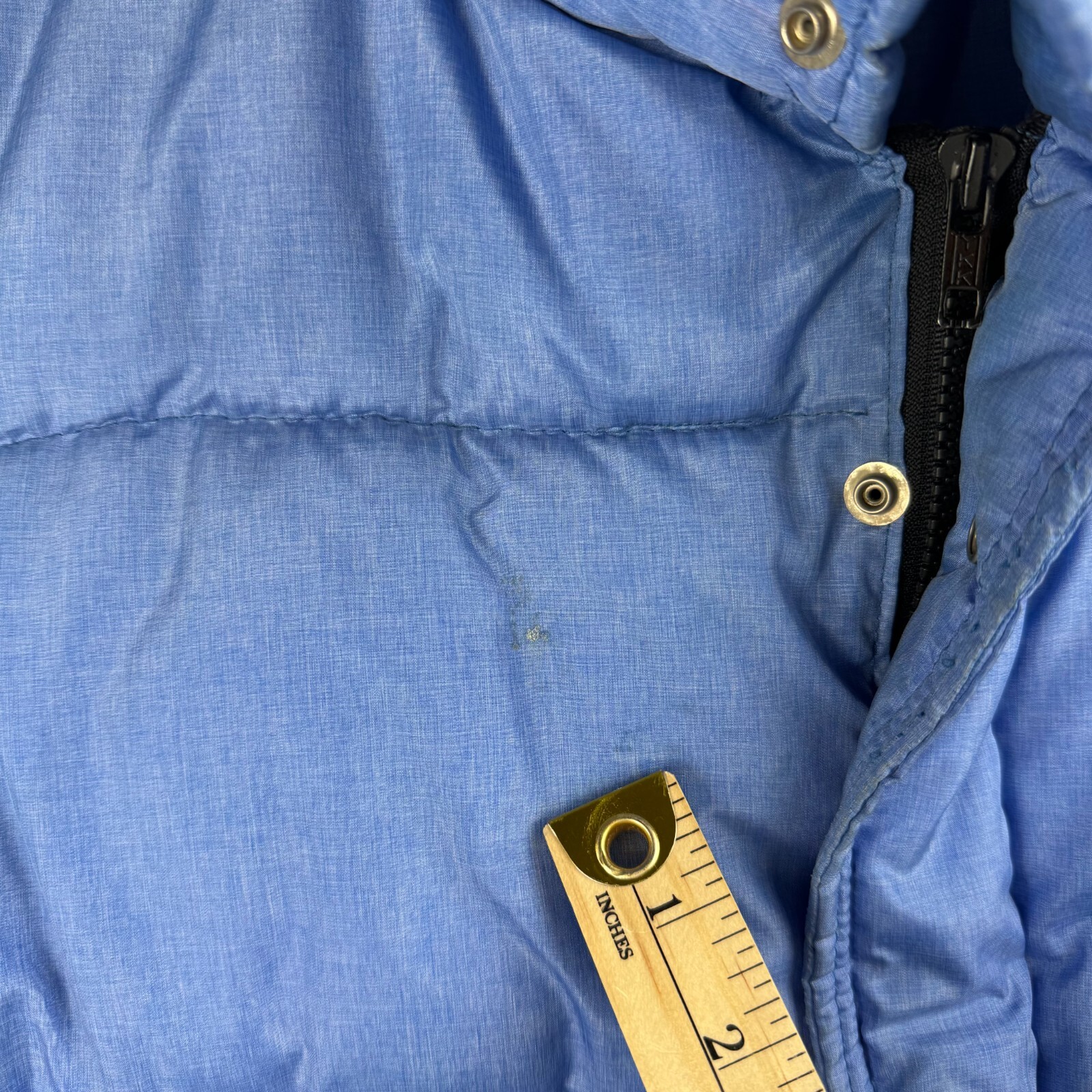 Vintage Frostline Kit Large Baby Blue Goose Down Filled Puffer Vest 1970s 1980s