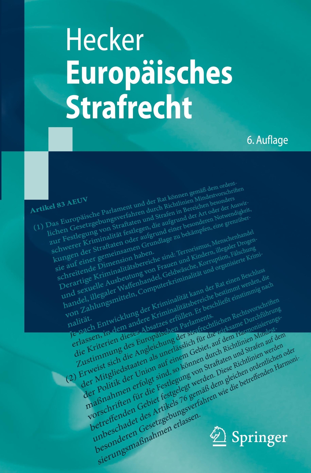 Thumbnail - Europäisches Strafrecht Bernd Hecker