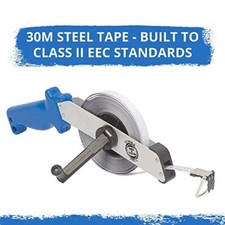 Tried + Tested Open Frame Surveyors Measuring Tape wheel (30m) Steel | TT140