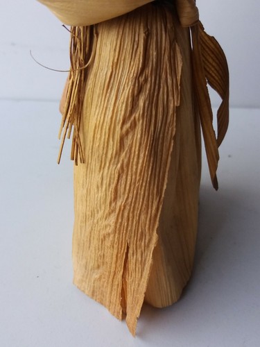 "Muñeca de cáscara de maíz tradicional antigua hecha a mano folk 5,5" - Imagen 11 de 12