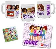 Personalised Lego Friends Mug with Coaster & Placemat Options