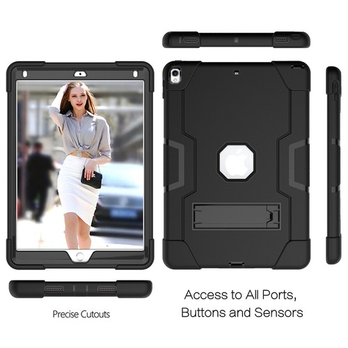 For iPad Air 3 iPad Pro 10.5 Hybrid Rugged Shockproof Armor Bumper Stand Case - Picture 30 of 84